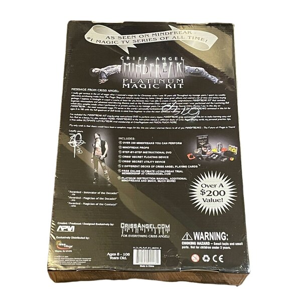 New In Box Criss Angel Mindfreak Platinum Magic Kit Factory Sealed 2009 With DVD - Picture 2 of 5